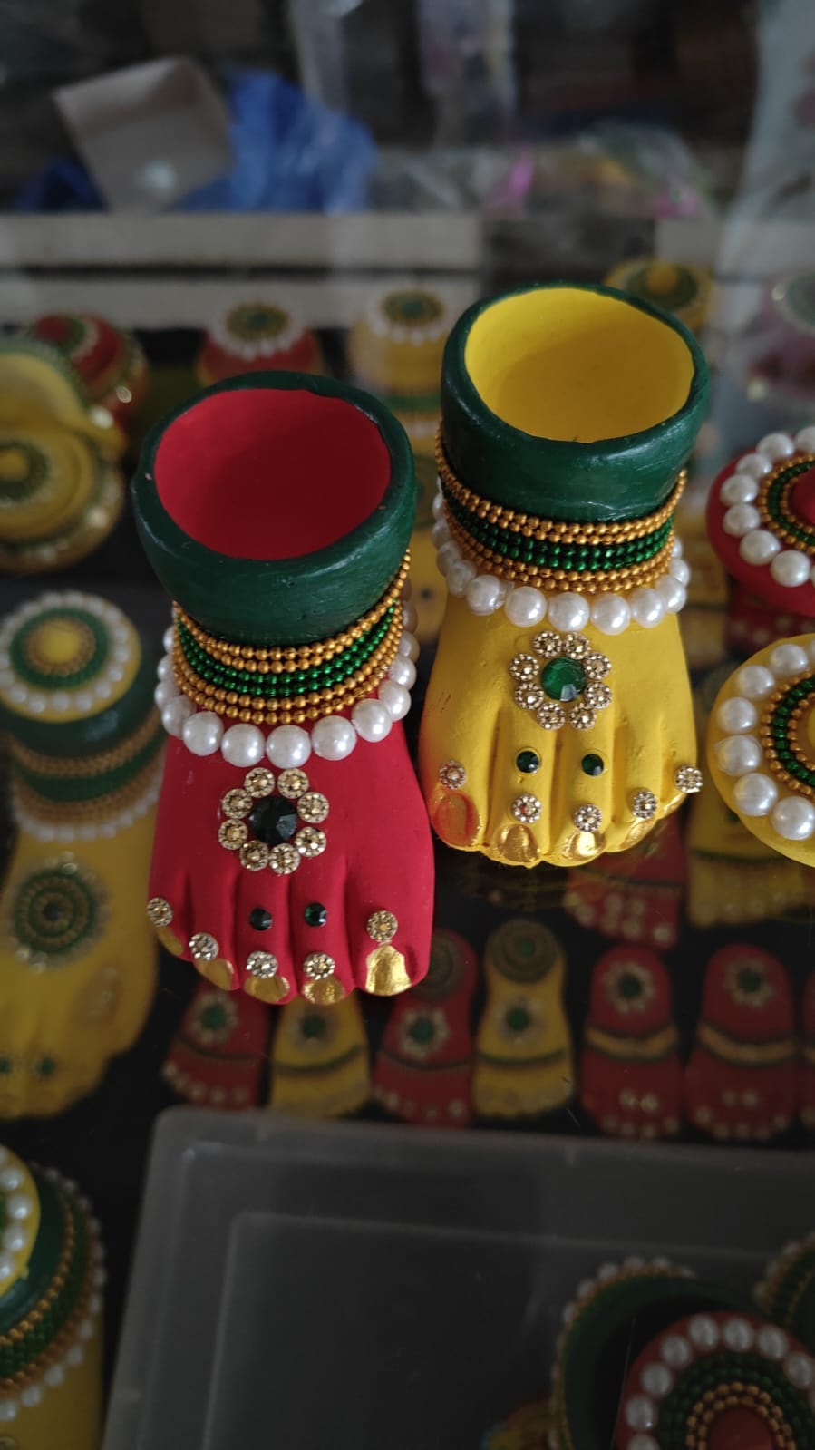Decorative Lakshmi Charan Pair
